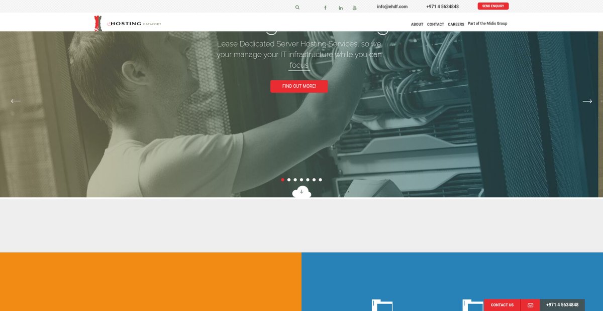 Web Hosting, Data Centres, Dedicated Servers in Dubai, UAE ... Screenshot