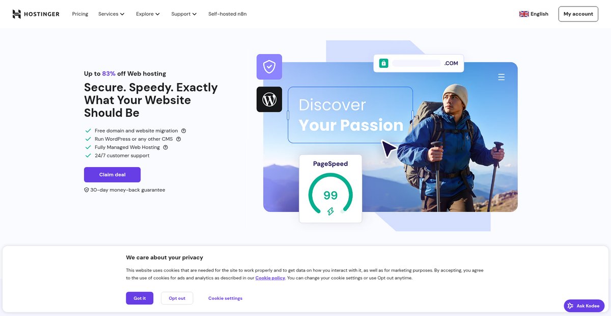 Web Hosting UK | Fast & Secure Platform for Your Website Screenshot