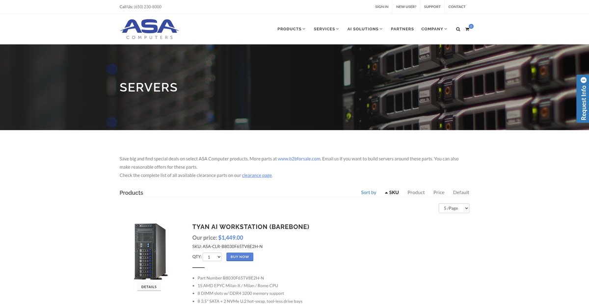 Servers Clearance | ASA Computers Screenshot