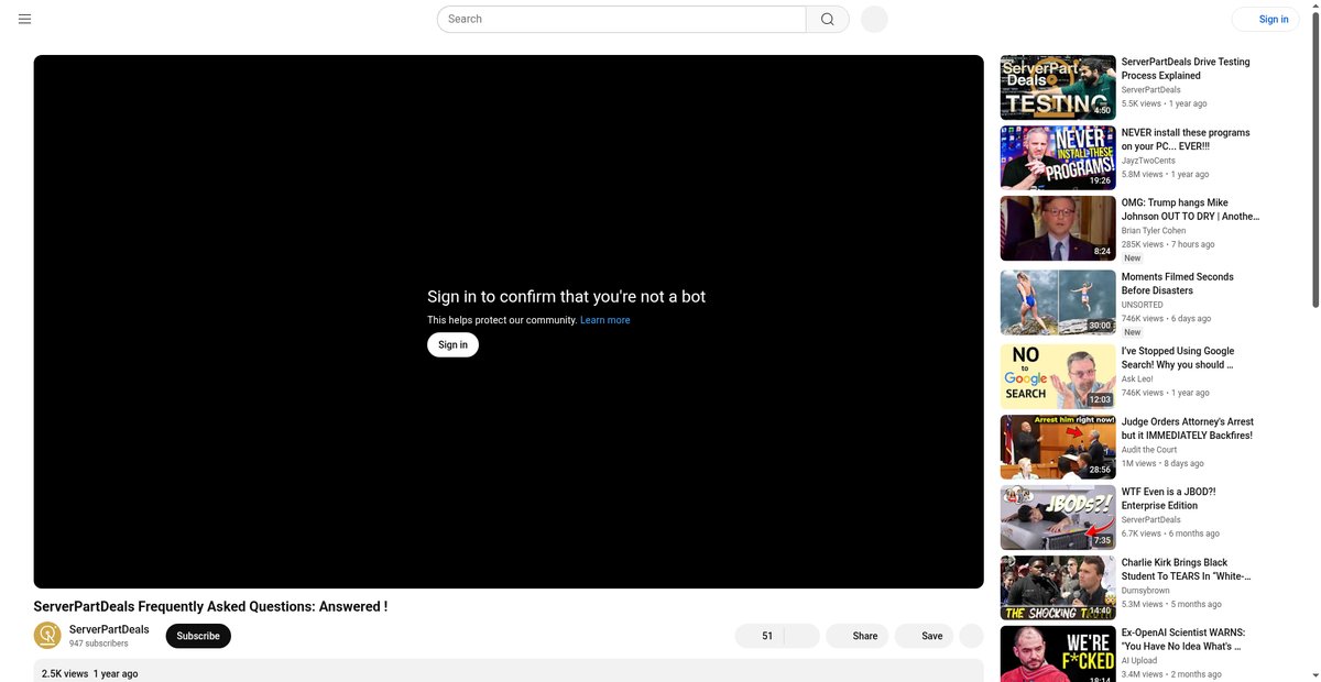 ServerPartDeals Frequently Asked Questions: Answered Screenshot