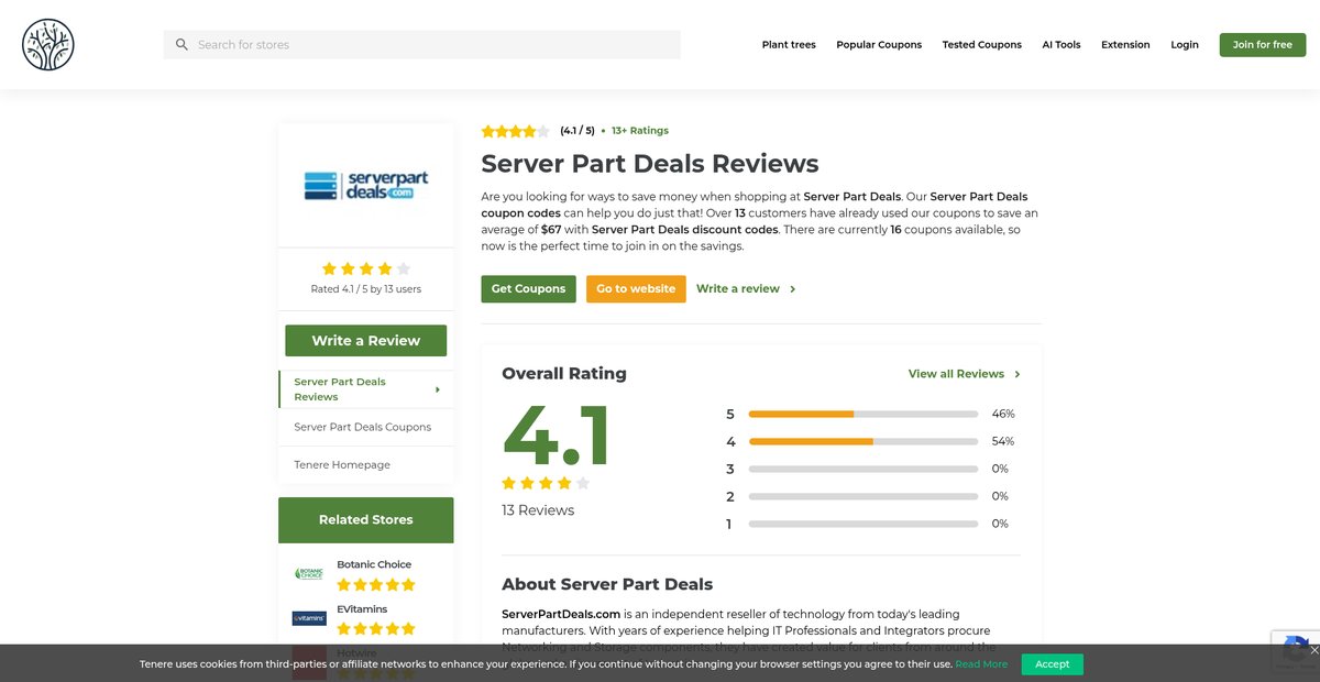 Server Part Deals Reviews - Read Customer Reviews of ... Screenshot