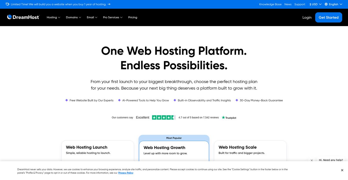Shared Hosting - Fast & Secure - 24/7 Support Screenshot