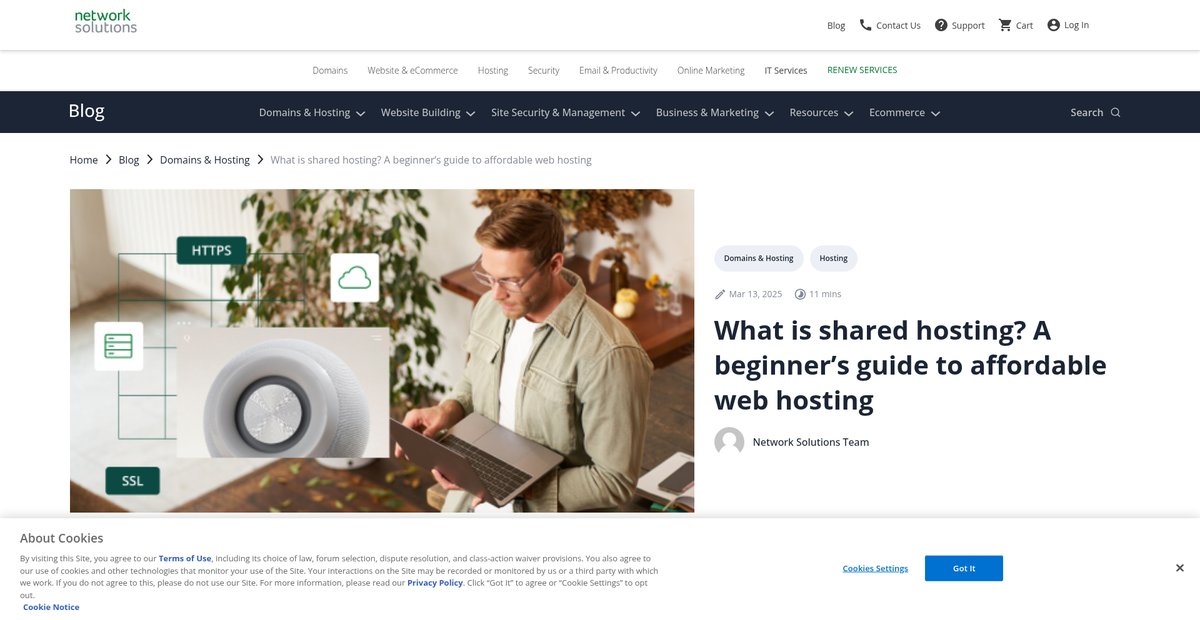 What Is Shared Hosting? Screenshot