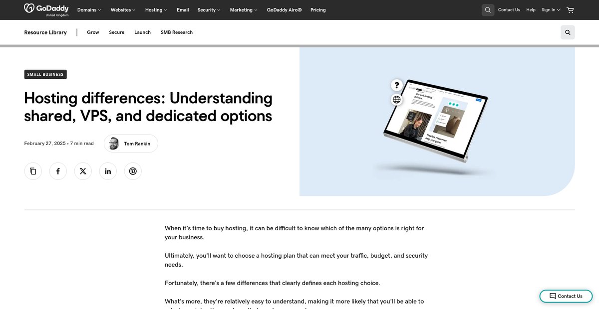 Hosting differences: Understanding shared, VPS, and ... Screenshot