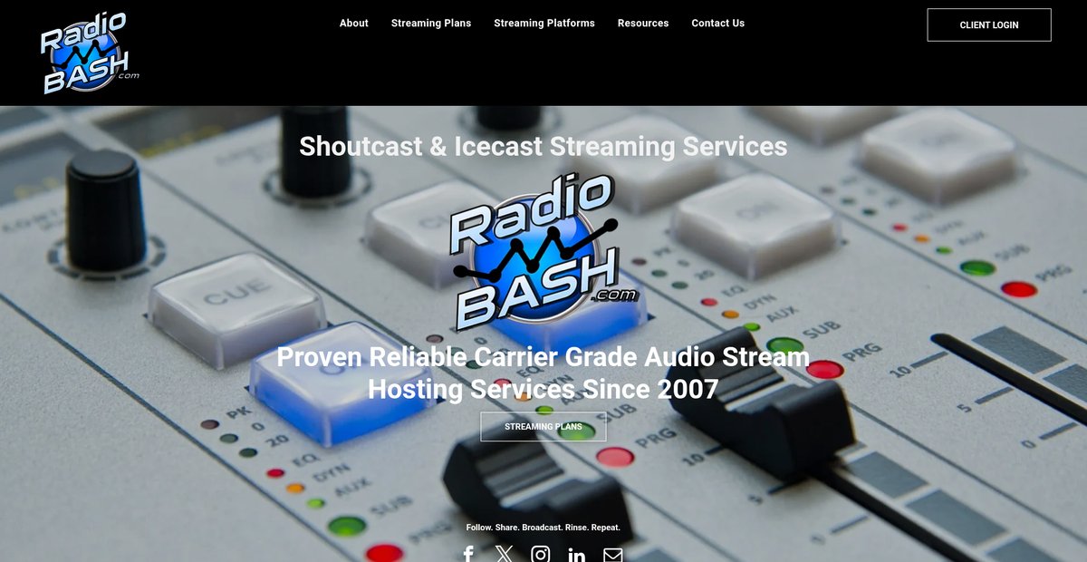Shoutcast & Icecast Streaming Service Hosting for Radio Screenshot