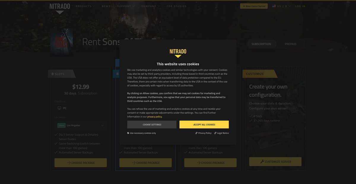 Sons Of The Forest Server Hosting Screenshot