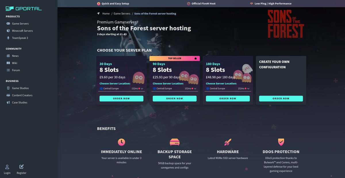 Sons of the Forest server hosting ➜ g-portal.com Screenshot