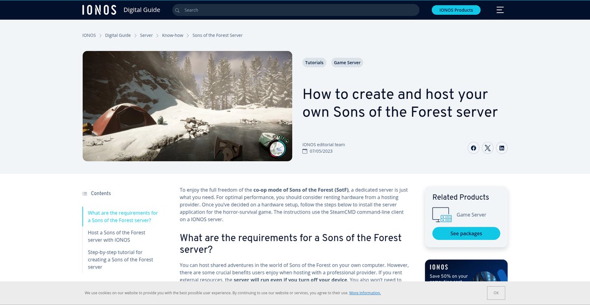 How to create and host your own Sons of the Forest server Screenshot