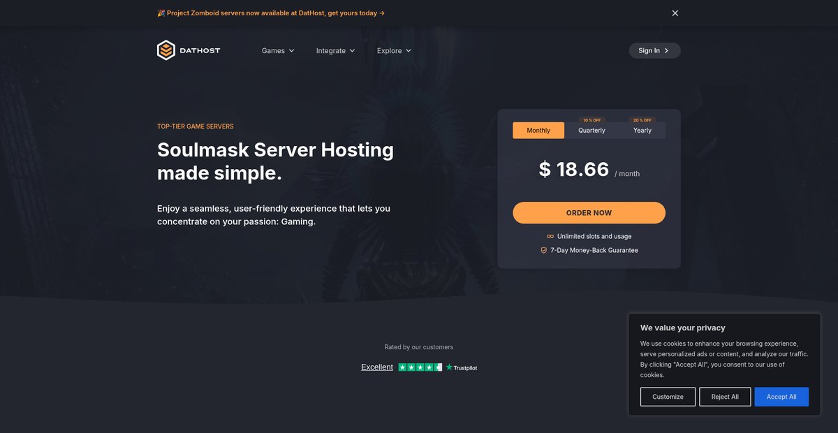 Lag-Free Soulmask Server Hosting Screenshot