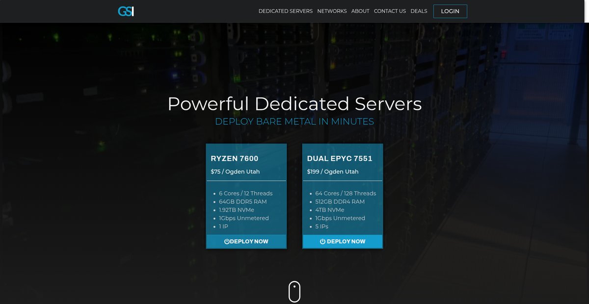 GorillaServers Inc. Screenshot