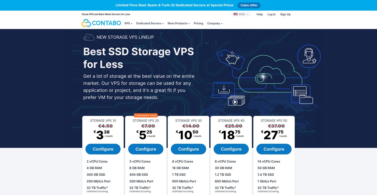 Storage VPS with High Volume and Fast SSD Screenshot