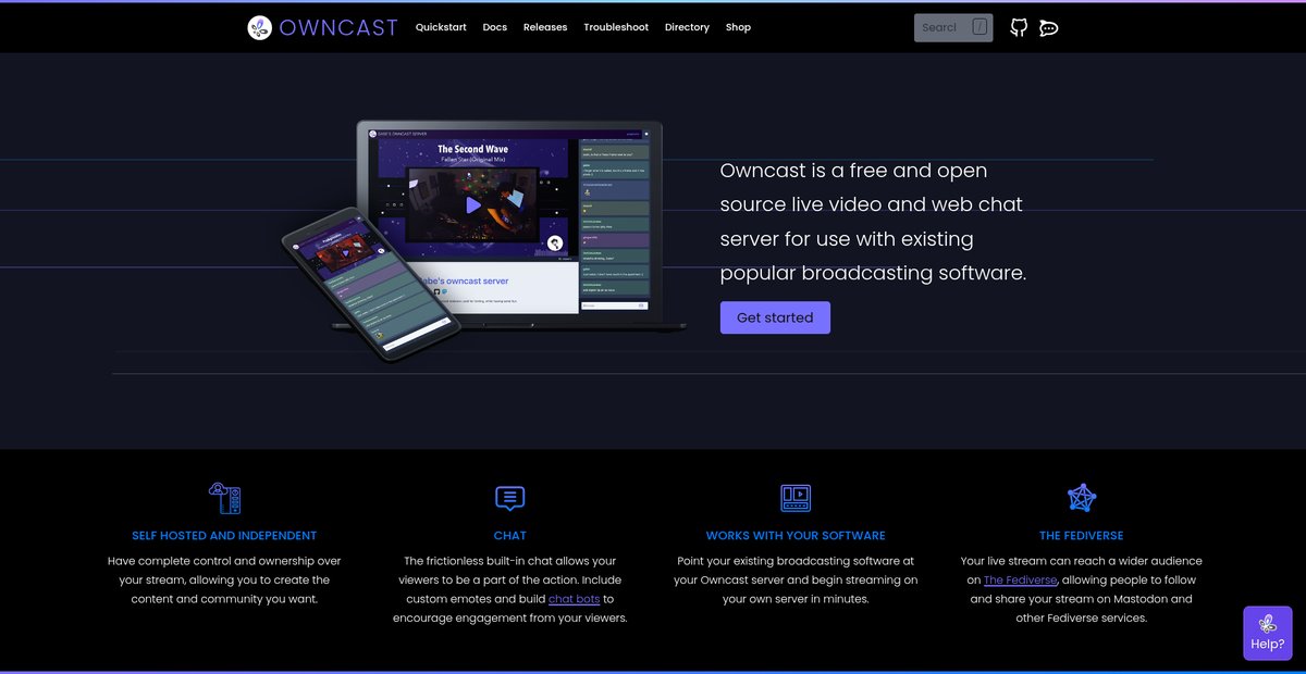 Owncast - Free and Open Source Livestreaming Screenshot