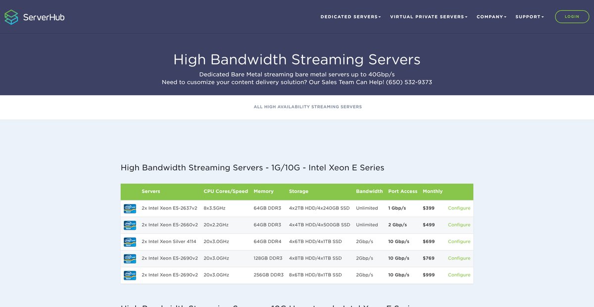 ServerHub | Dedicated Servers, VPS Hosting, Cloud Hosting and Infrastructure as a Service (IaaS) - Built on the ServerHub Platform Screenshot