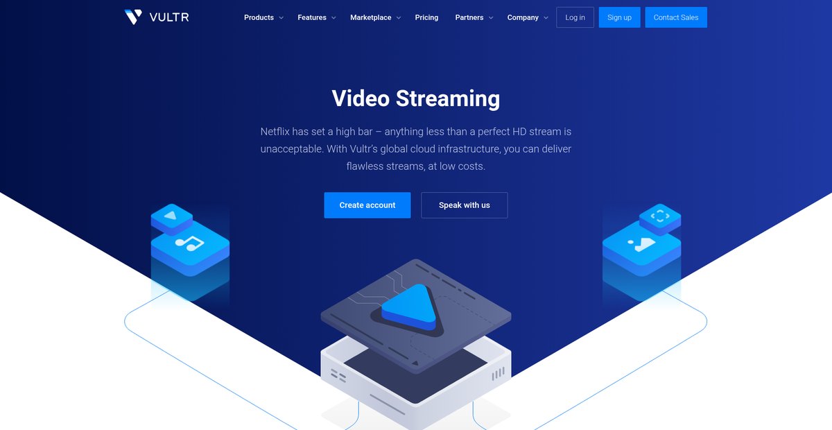 Vultr Solutions - Video Streaming Screenshot