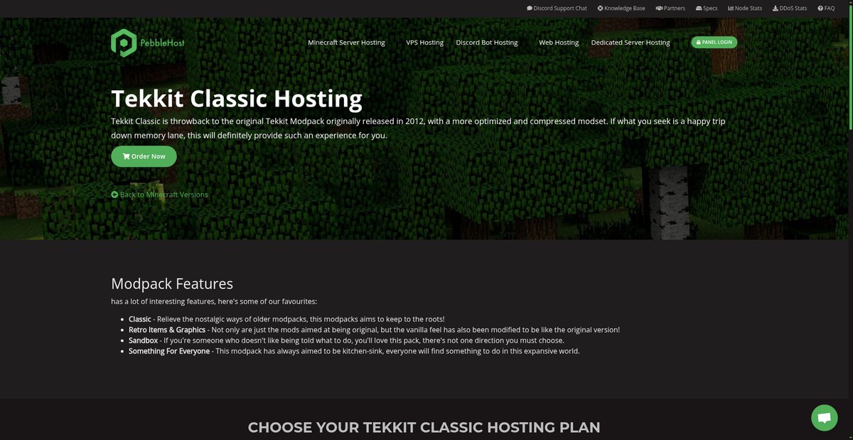 $1/GB Tekkit Classic Server Hosting Screenshot