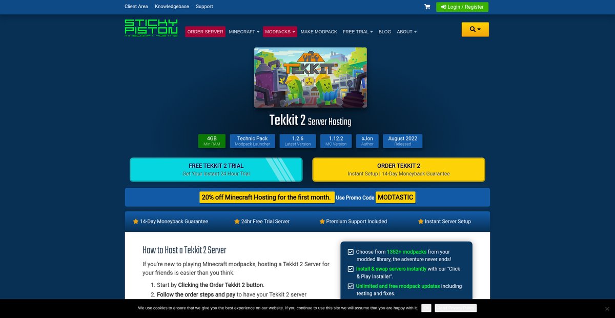 Technic : Tekkit 2 Server Hosting Screenshot