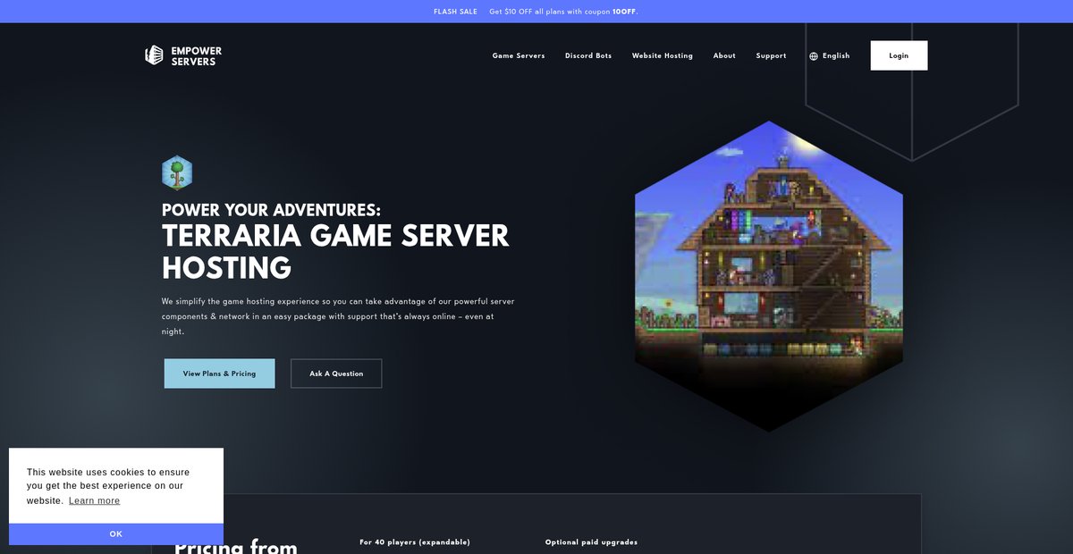 Terraria Server Hosting – Empower Servers Screenshot