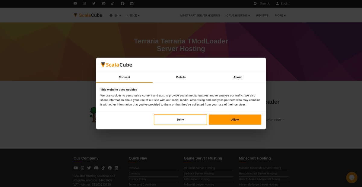 Terraria Terraria tModLoader Server Hosting Screenshot
