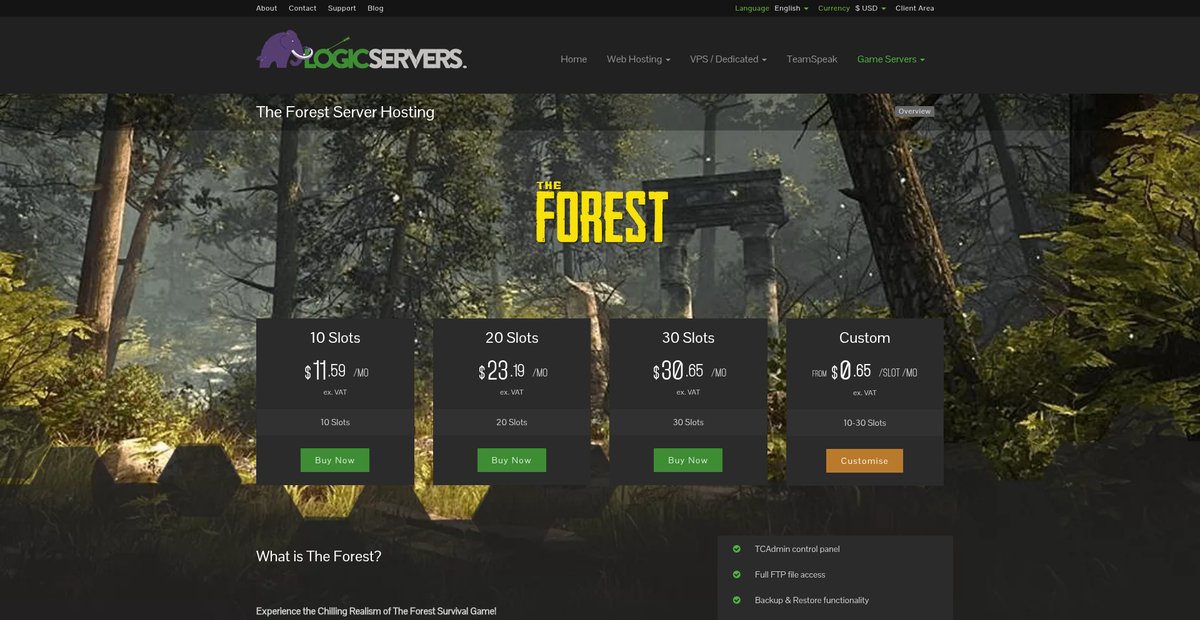 The Forest Server Hosting | LogicServers Screenshot