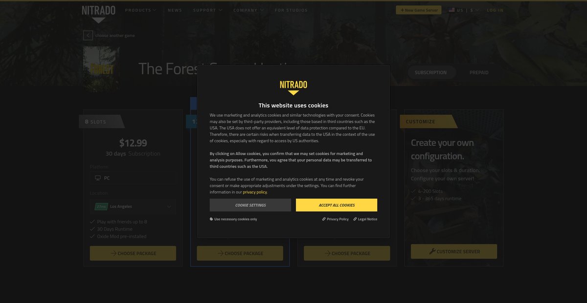 The Forest Dedicated Server Hosting - affordable Screenshot