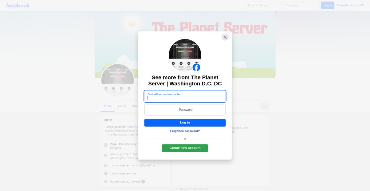 The Planet Server Screenshot