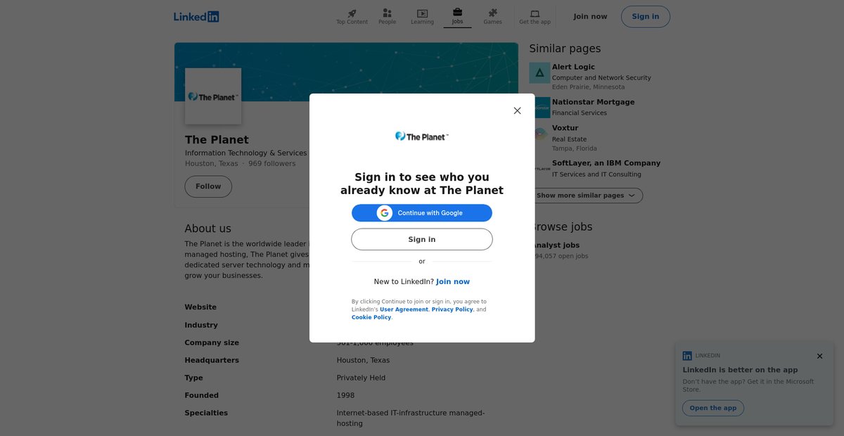The Planet Screenshot