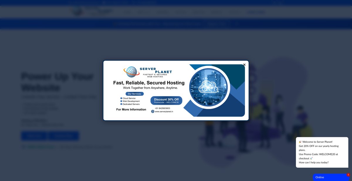 ServerPlanet - Fast Hosting, Cloud & VPS Servers Screenshot