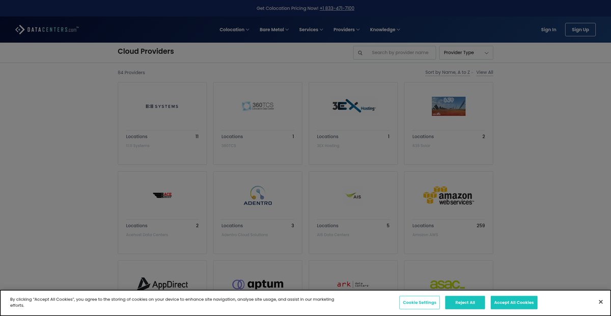 2025 Top Cloud Providers: Cloud Servers and Storage Screenshot