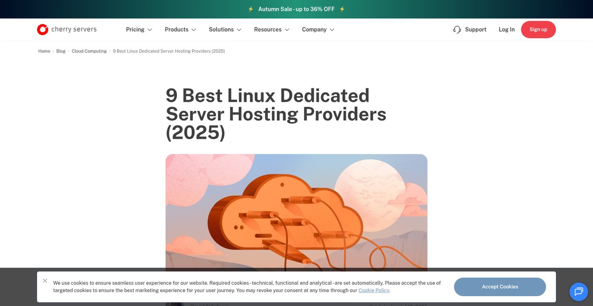 9 Best Linux Dedicated Server Hosting Providers (2025) Screenshot