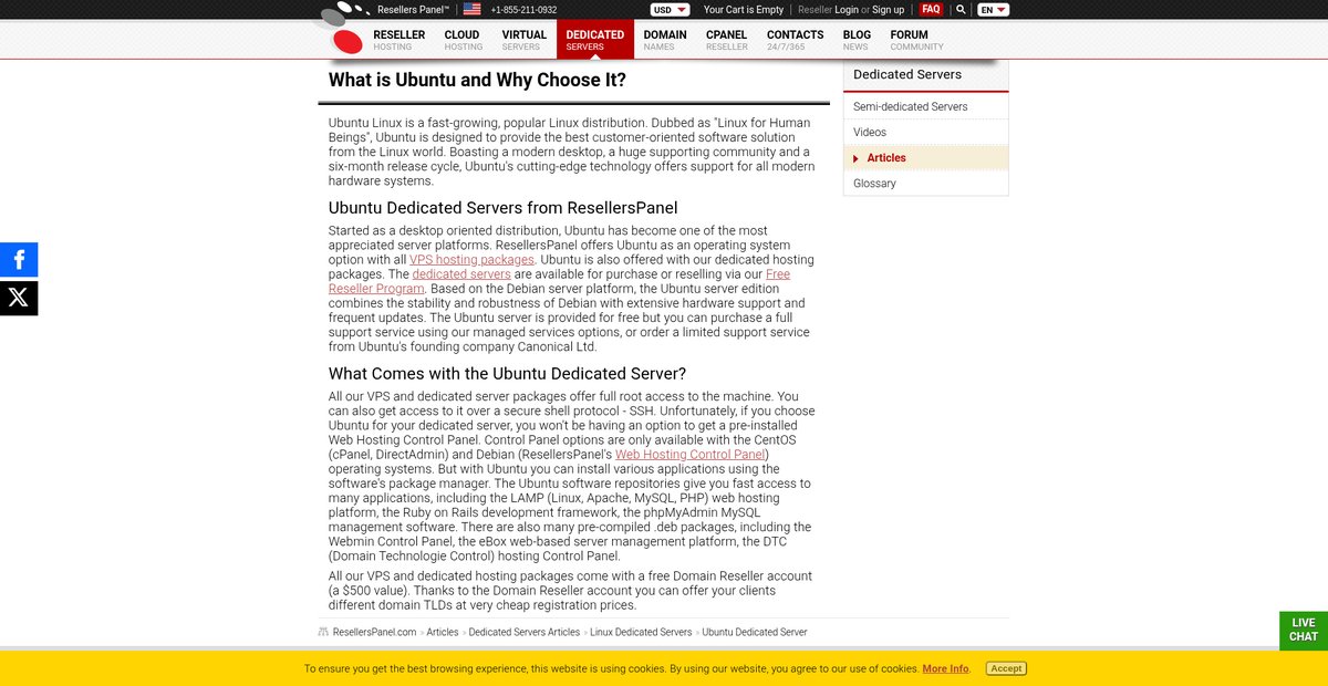 Powerful Ubuntu dedicated servers at half-cut prices Screenshot