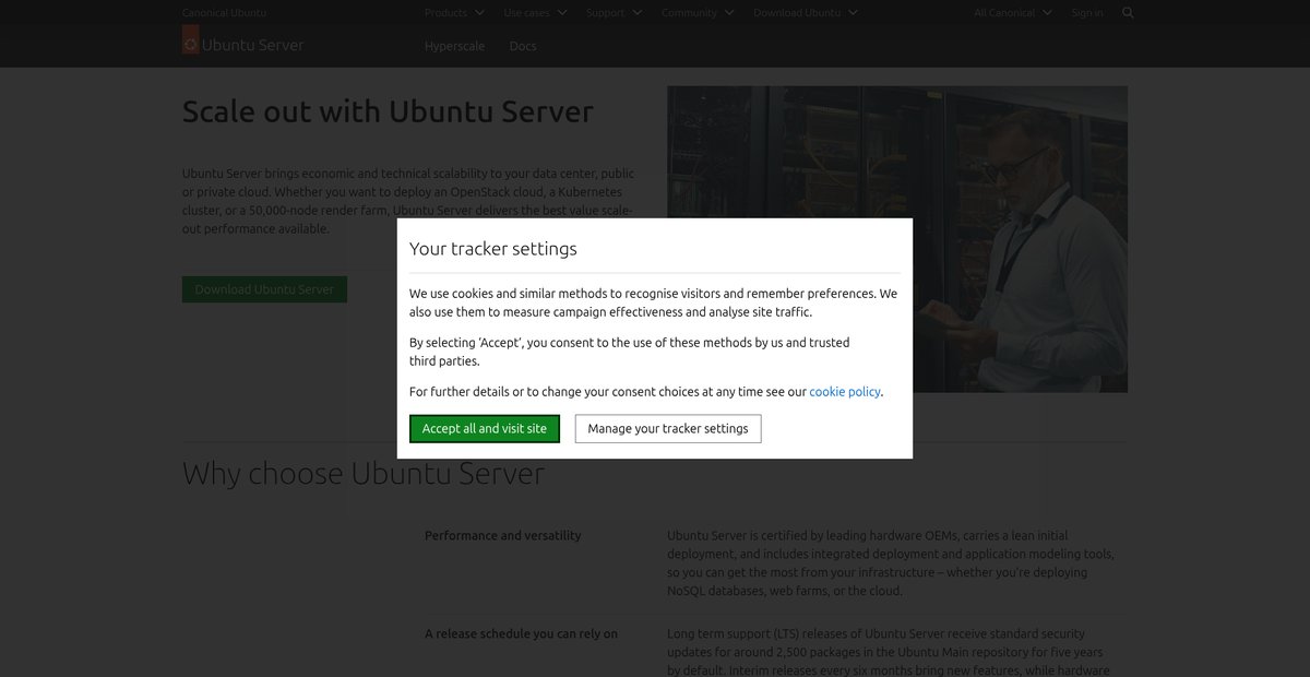 Ubuntu Server - for scale out workloads Screenshot