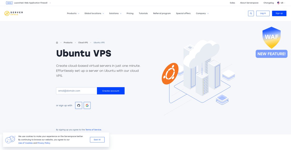 🚀 Ubuntu VPS hosting - Cheap Ubuntu VPS from reliable provider Screenshot