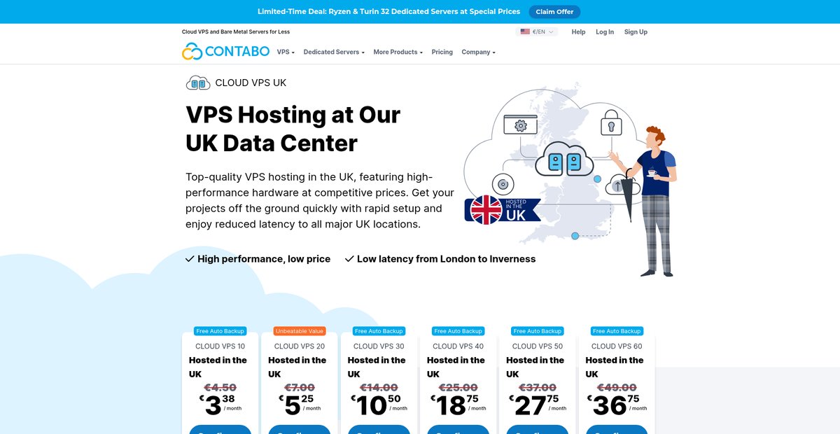 Reliable & Affordable VPS Hosting in the UK Screenshot