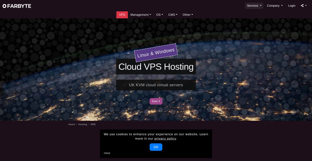 OpenVZ VPS UK Cloud Hosting Un/Managed Screenshot