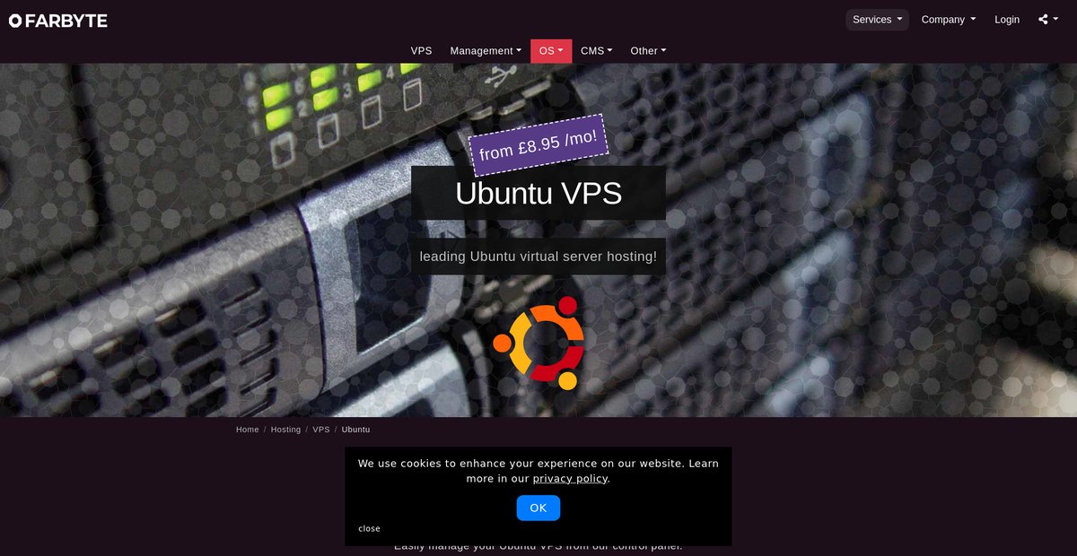 Ubuntu VPS On Cloud Hosting Service Starts | KVM & OpenVZ Screenshot
