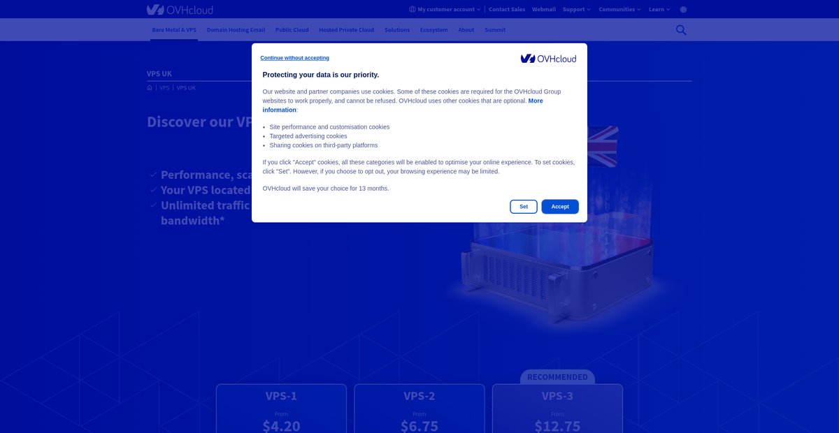 VPS UK Screenshot