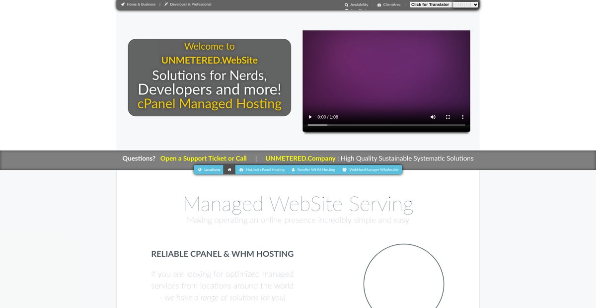 UNMETERED.WebSite by UNMETERED ClearingHouse Screenshot