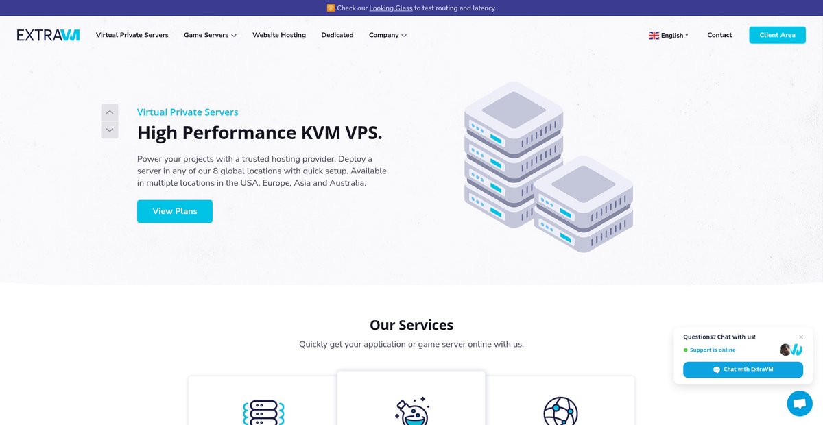 ExtraVM - Performance SSD VPS Hosting, Game Servers, Web Hosting Screenshot