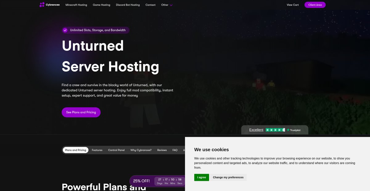 Unturned Server Hosting - Fast, Affordable, Reliable Screenshot
