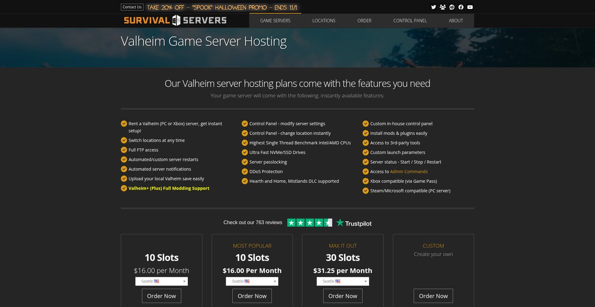 Valheim Server Hosting | Survival Servers Screenshot