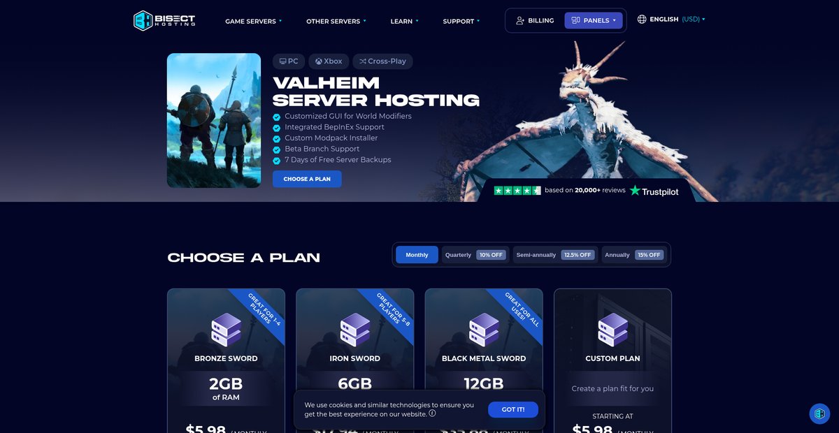 Valheim Server Hosting | Rent Servers at BisectHosting Screenshot