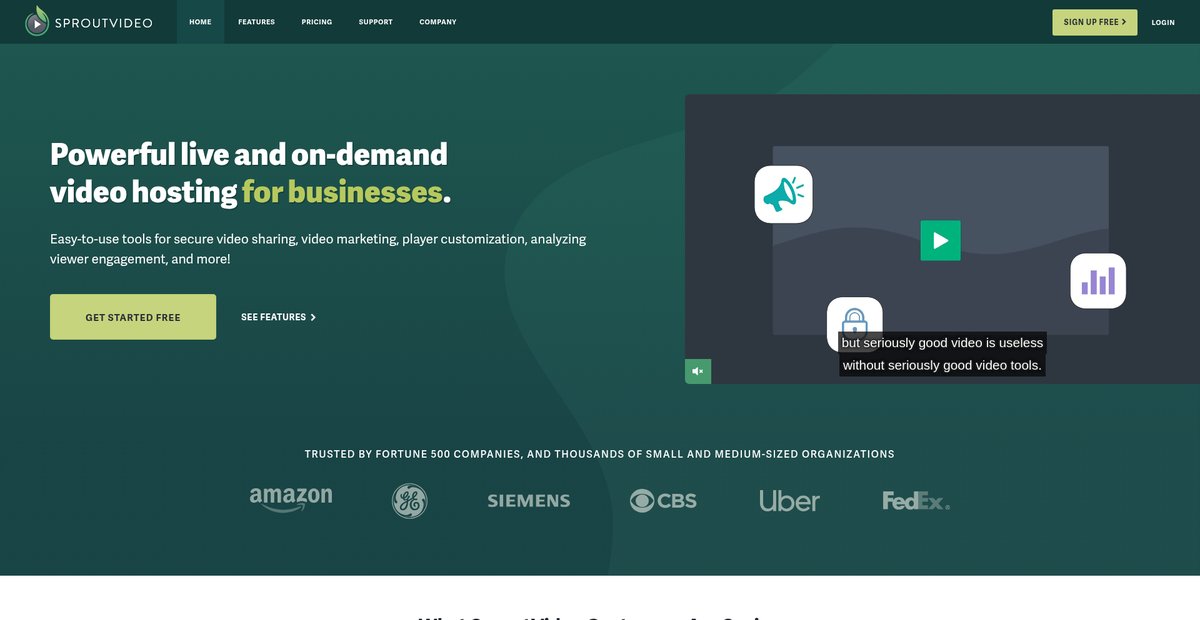 SproutVideo: Video Hosting and Live Streaming for Business Screenshot