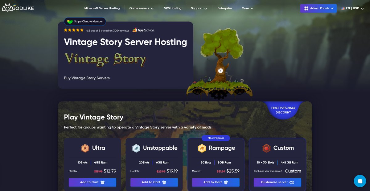 Best Vintage Story Servers Hosting - Godlike Screenshot