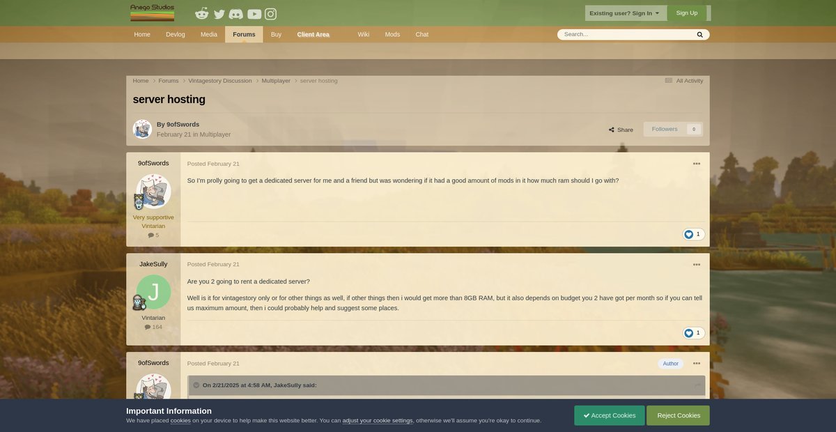 server hosting - Multiplayer Screenshot