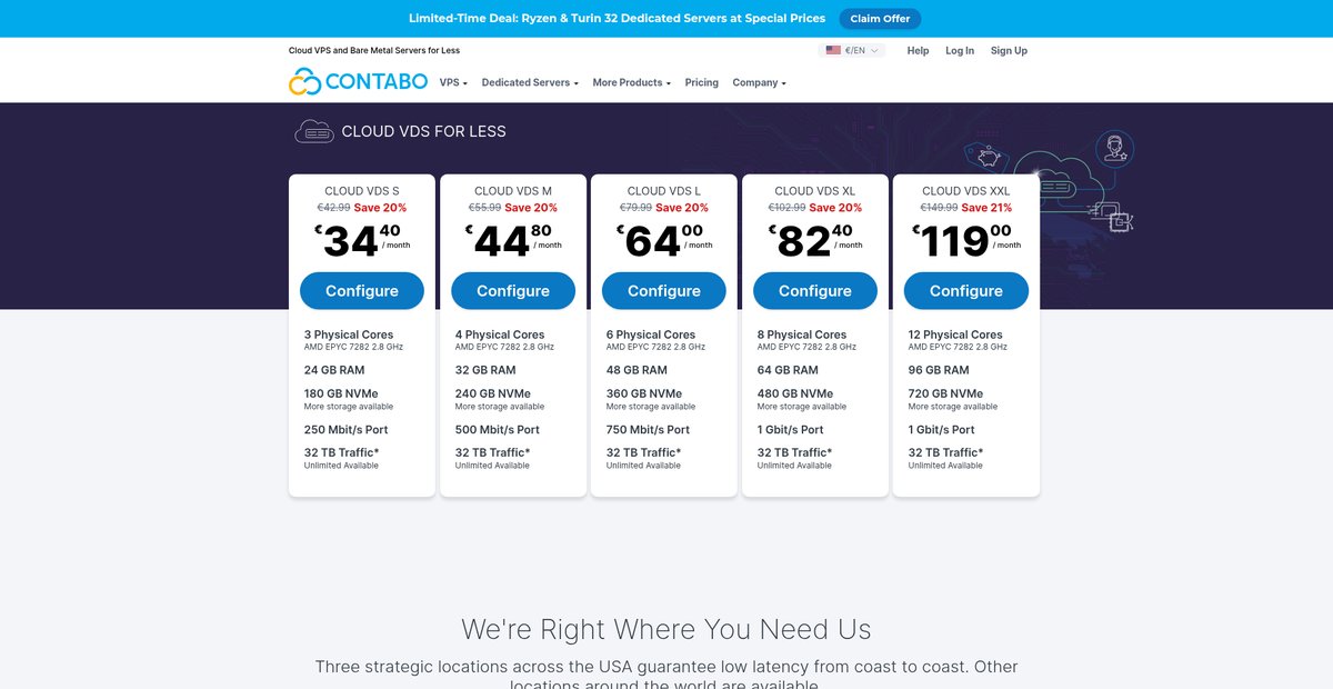 Virtual Dedicated Servers 🥇 More than a Dedicated VPS Screenshot