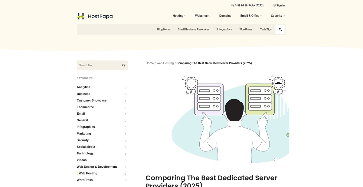 Comparing The Best Dedicated Server Providers (2025) Screenshot