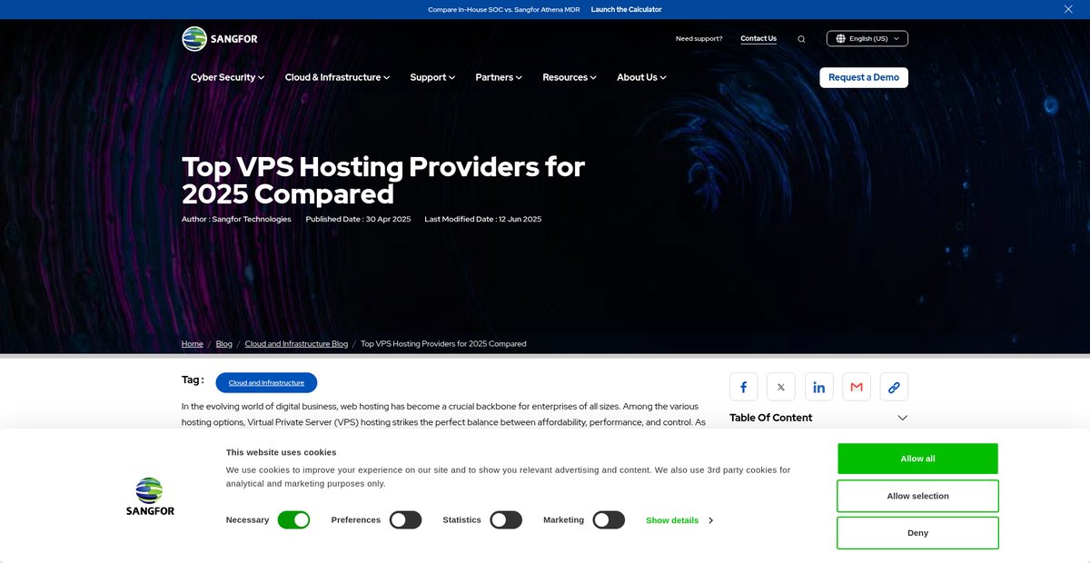 Top VPS Hosting Providers for 2025 Compared Screenshot