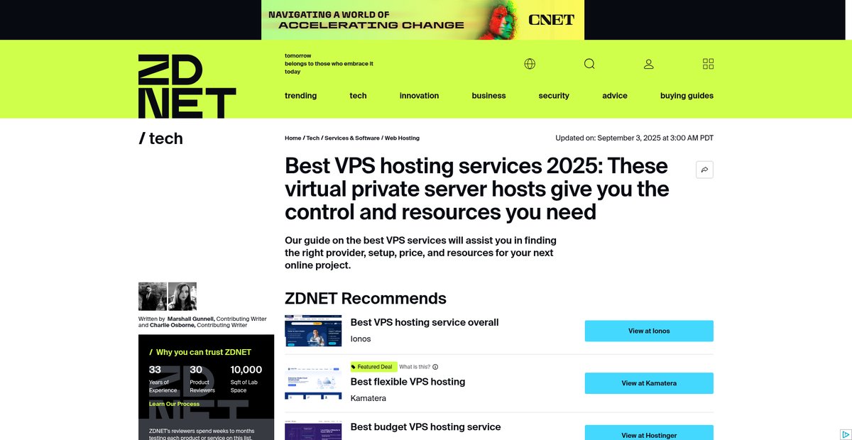 The best VPS hosting services for 2025: Expert tested Screenshot