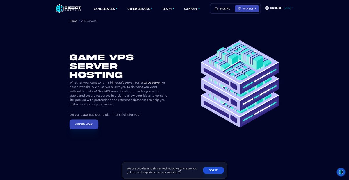 VPS Virtual Private Server Hosting Screenshot