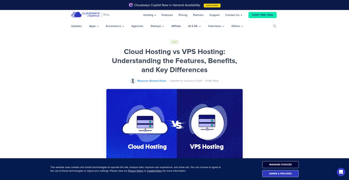 Cloud vs. VPS Hosting: Understanding Pros, Cons and Key ... Screenshot